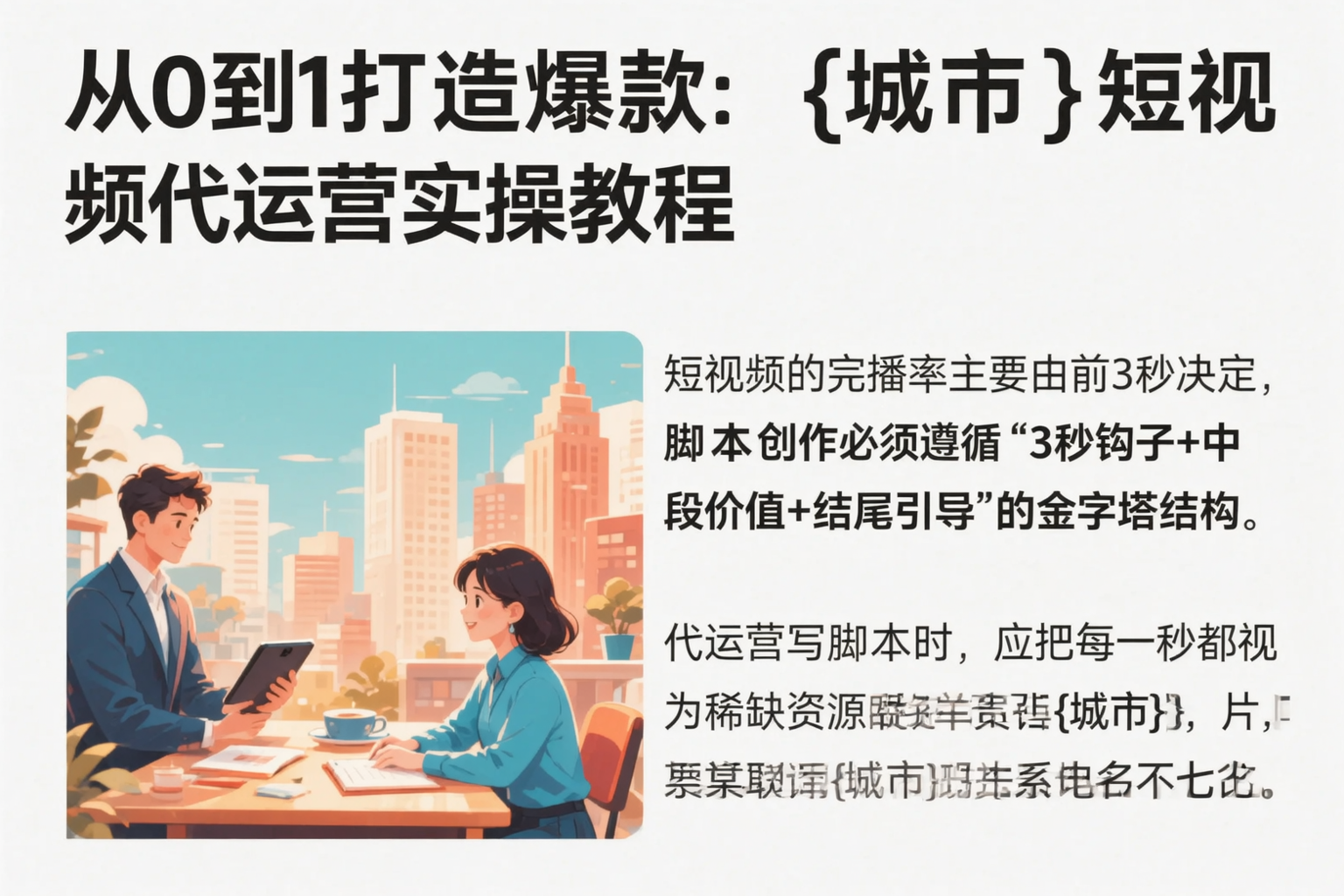 从0到1打造爆款：昌吉短视频代运营实操教程