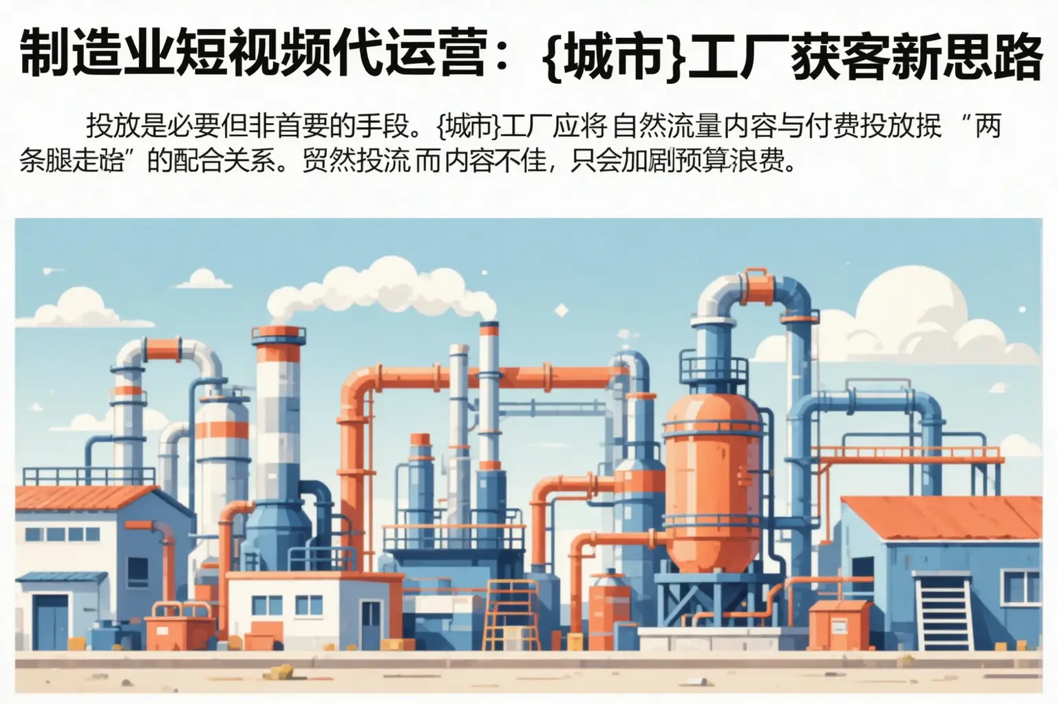 制造业短视频代运营：昌吉工厂获客新思路