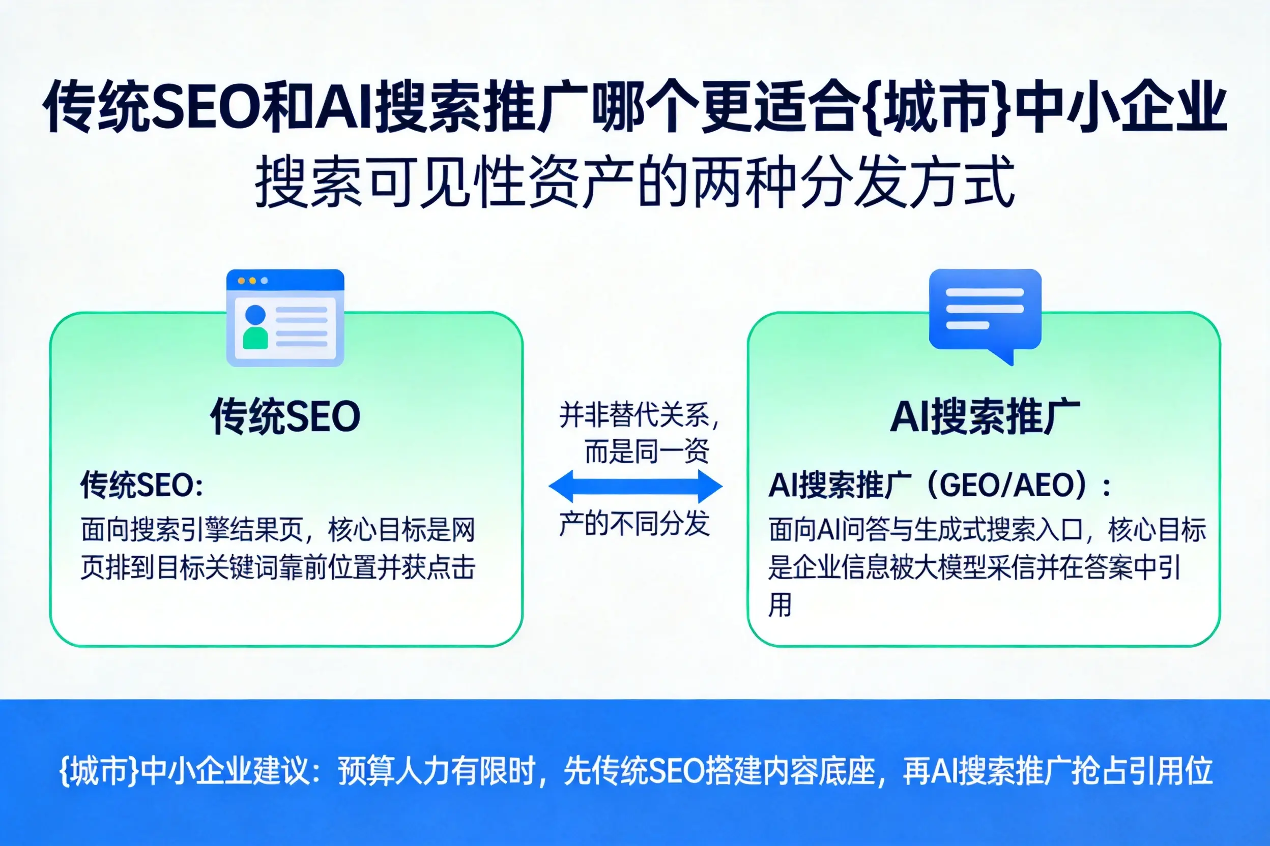 传统SEO和AI搜索推广哪个更适合昌吉中小企业