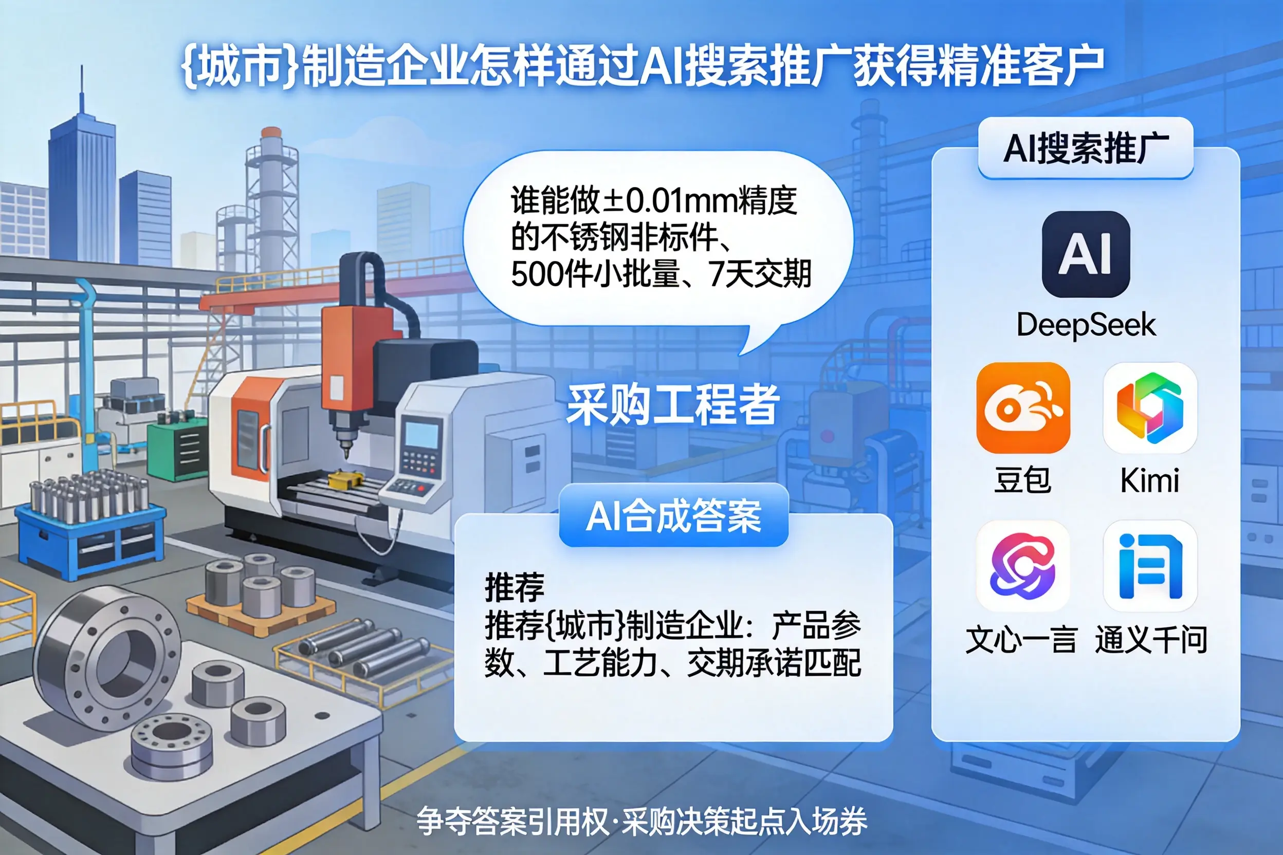 昌吉制造企业怎样通过AI搜索推广获得精准客户