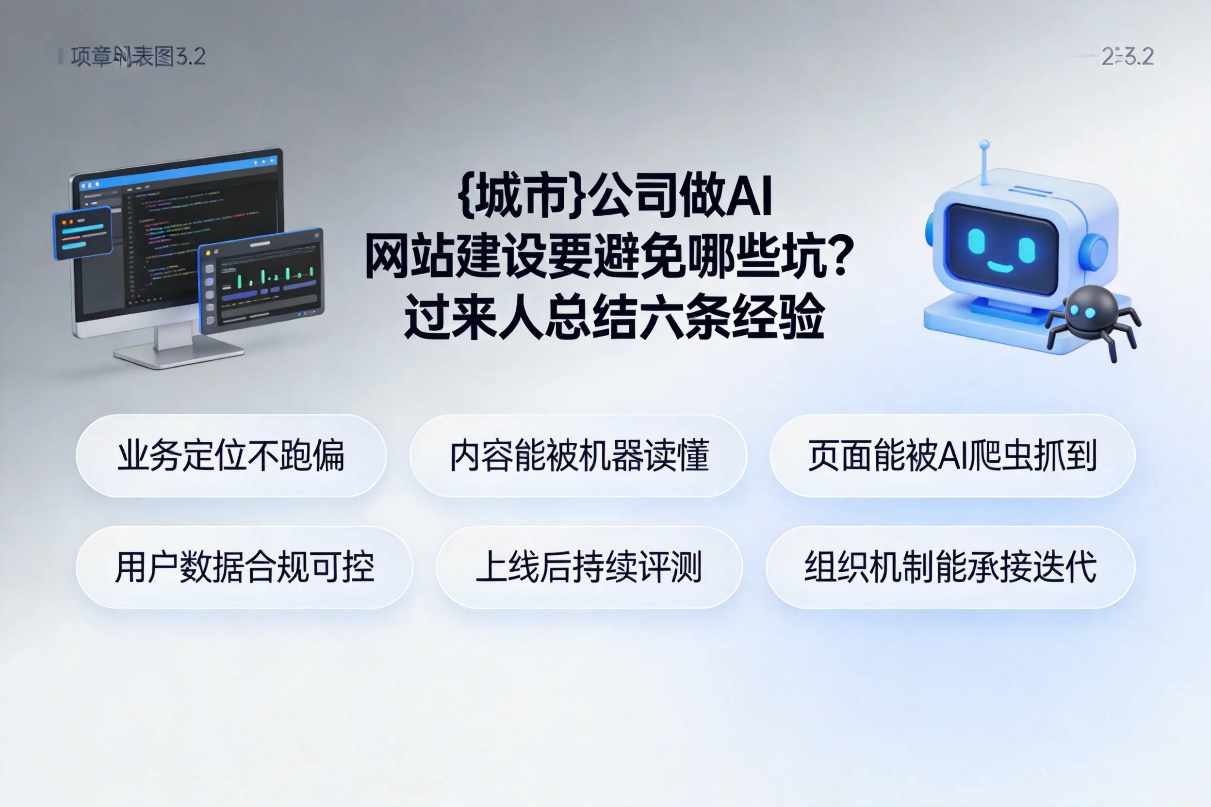昌吉公司做AI网站建设要避免哪些坑？过来人总结六条经验