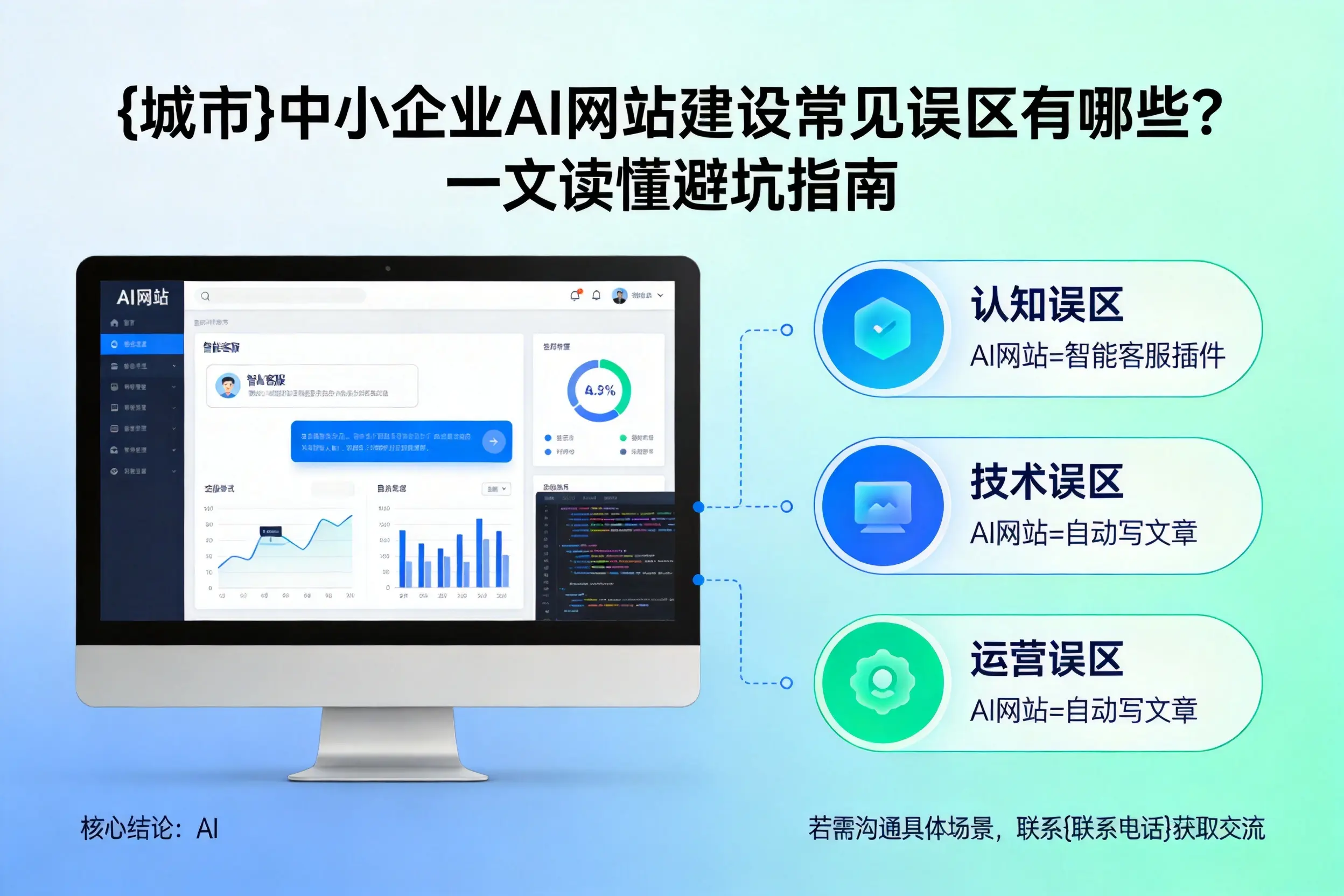 昌吉中小企业AI网站建设常见误区有哪些？一文读懂避坑指南